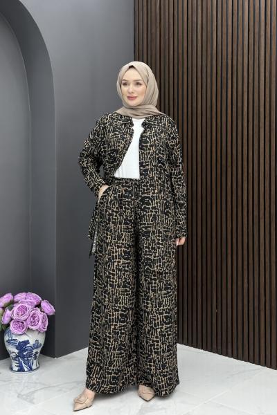 Berivan Yazlık Rahat Takım - Siyah