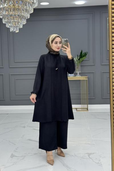 Bilge tesettur takım - siyah