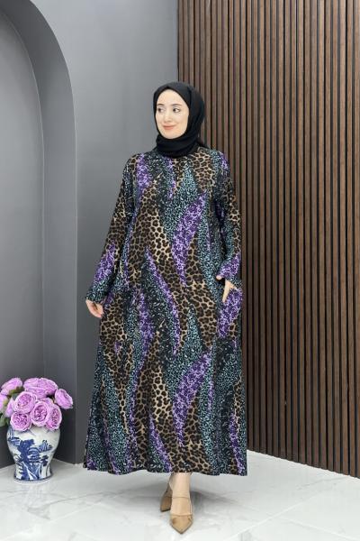 Birgül Elbise - Mor