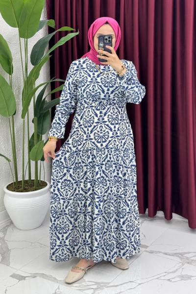 Çağla Elbise - Lacivert