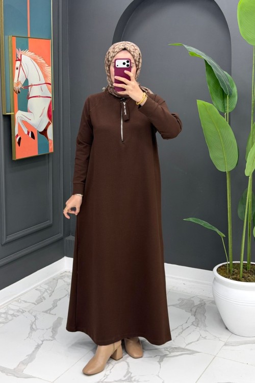 Çağla Spor Elbise - Kahve