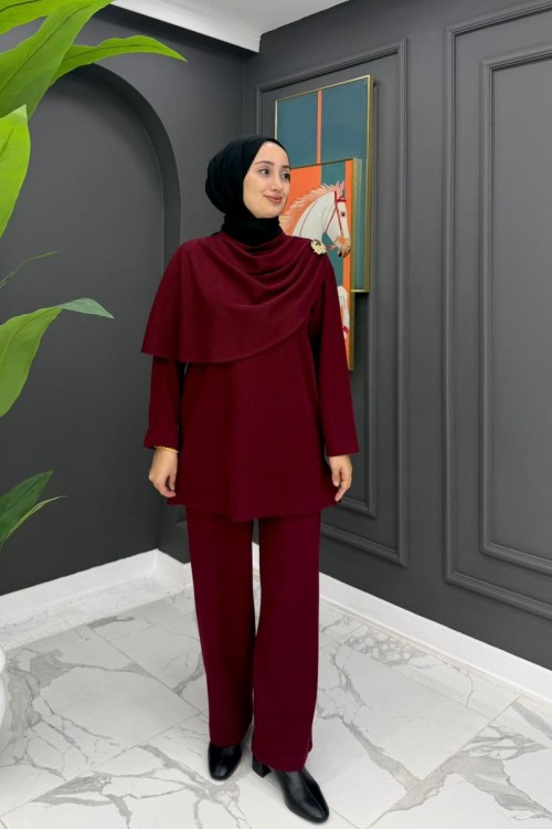 Çimen Takım - Bordo