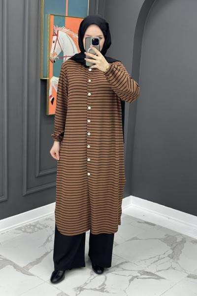 Çizgili Uzun Fitilli Takım - Taba