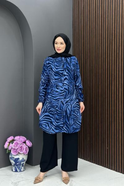 Dalga Desen Takım- Mavi