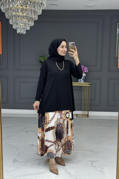 Erva etekli takım-Siyah