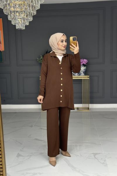 ervin triko takım  -   kahve