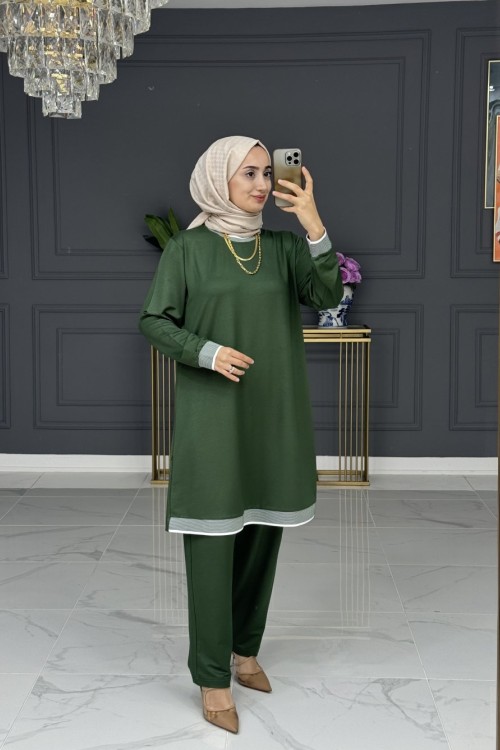 Eylül tesettur takım - haki