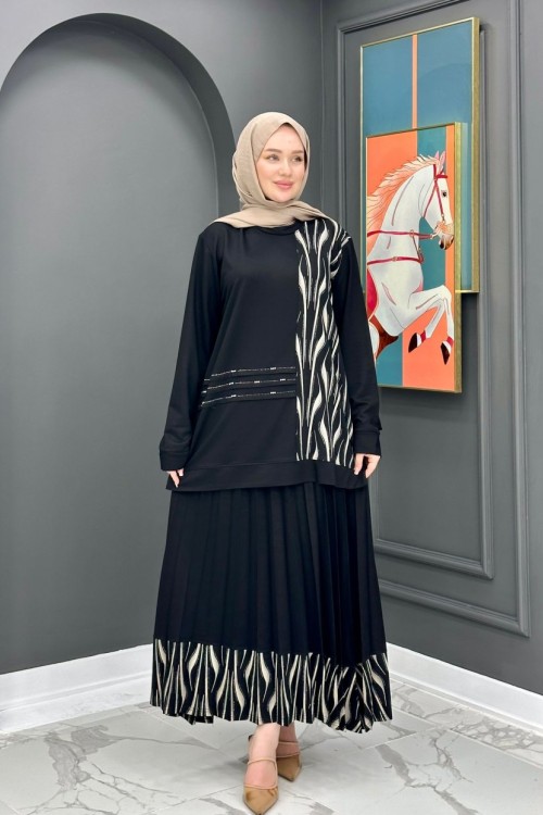 Ferhunde Etekli Takım - Siyah