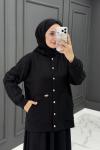 Güneş Etekli Takım - Siyah