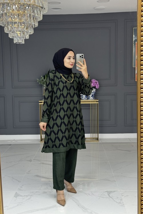 hacer tesettür takım - haki