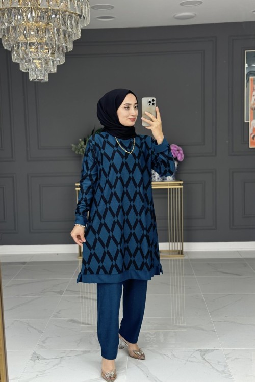 hacer tesettür takım - petrol