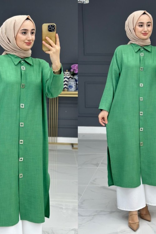 Halide Tunik - Yeşil