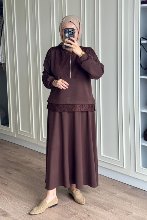 Hanan Etekli Takım - Kahve