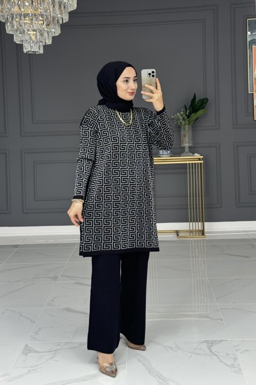 İklim triko takım - siyah