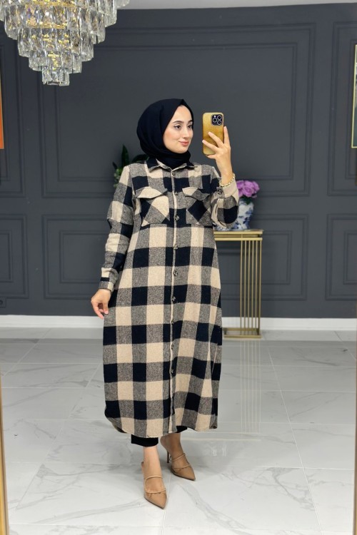 Kiraz oduncu Uzun Gömlek - vizon