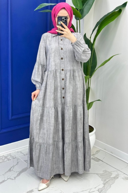 Leydi Elbise - Gri