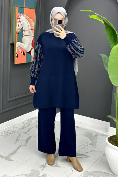 Merve Triko Takım - Lacivert