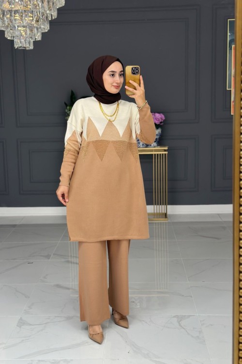 Mihriban Triko Takım - Vizon