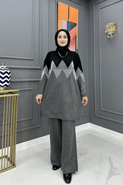 Mihriban Triko Takım - Gri