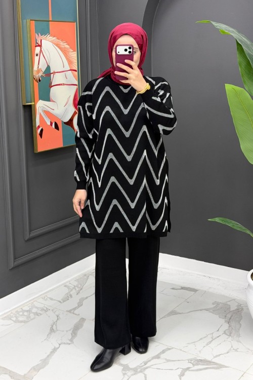 Milen Triko Takım - Siyah