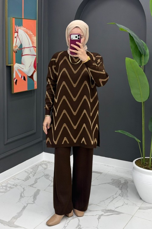 Milen Triko Takım - Kahve