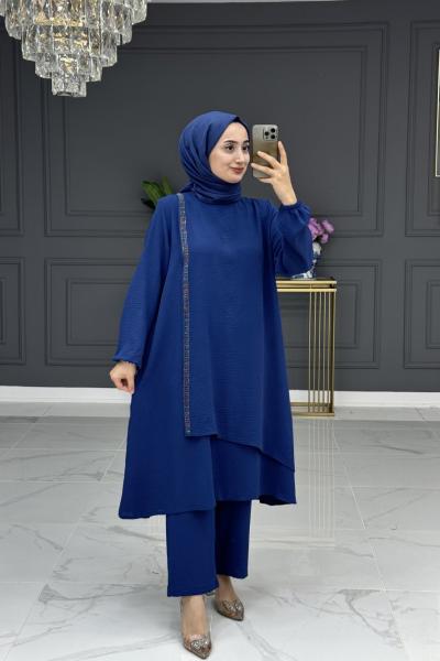 mürver tesettür takım -  lacivert