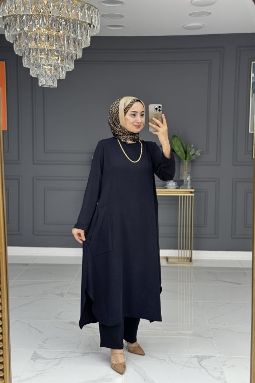 navide tesettür takım - siyah