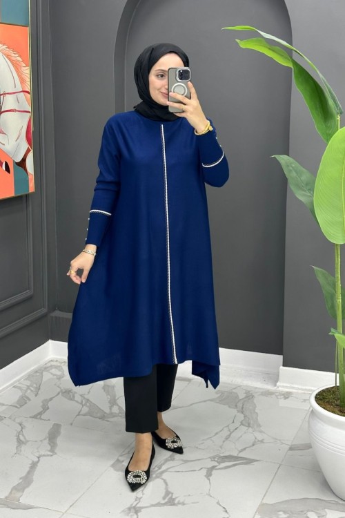 Pınar Triko Tunik - İndigo