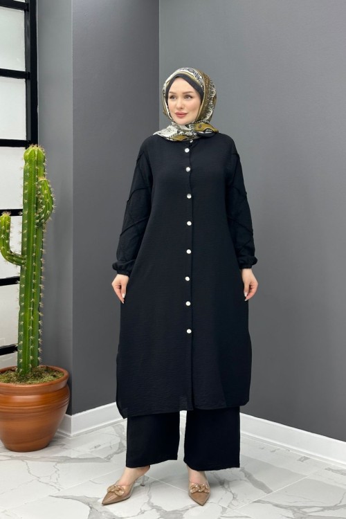 Yasemin Etekli Takım - Siyah