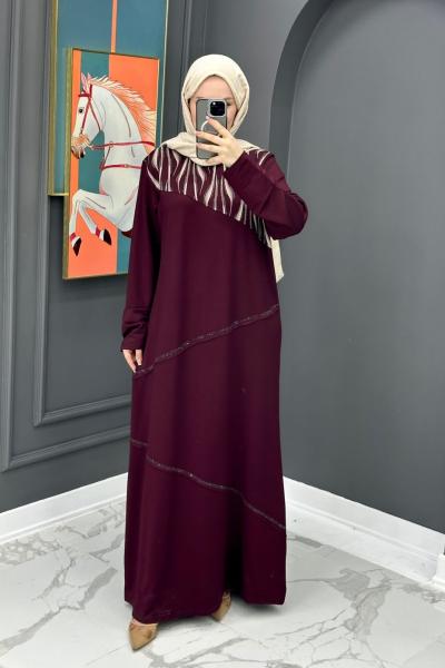 Safiye Elbise - Bordo