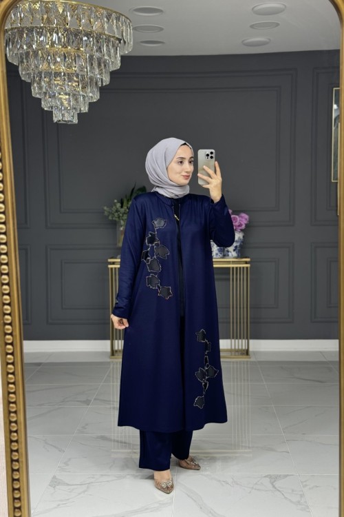 Şen uzun fermuarlı takım -lacivert