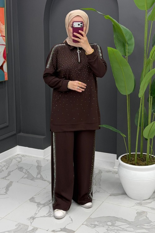 Sofya Takım - Kahverengi