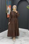 Şura Elbise - kahve