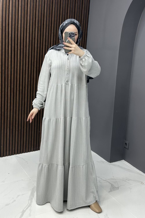 Türkan Elbise - Gri