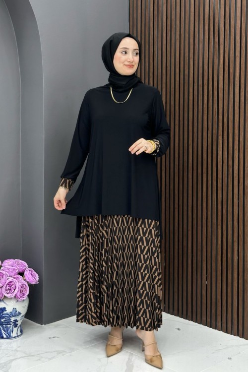 Türkan Etekli Takım - Siyah