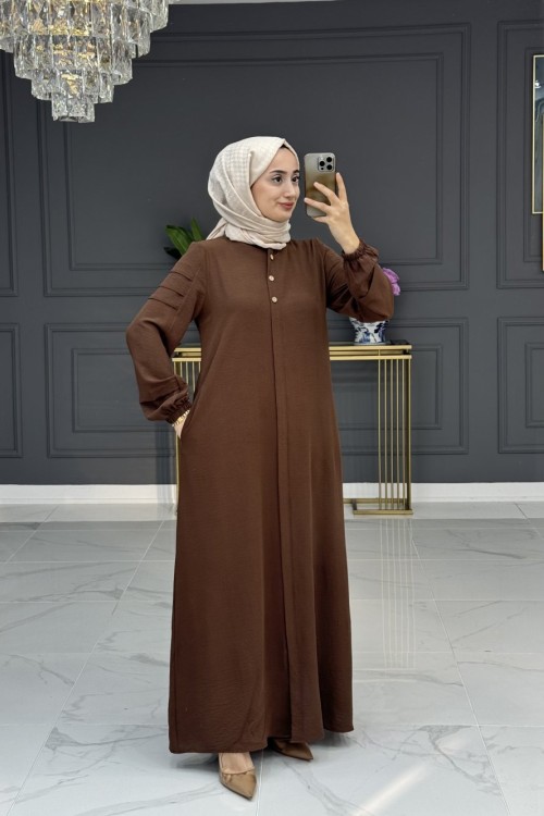 Uslu tesettur ferace -kahve