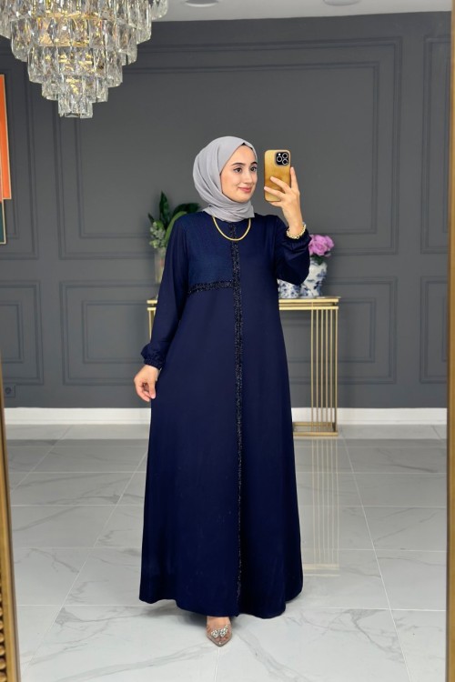 Venüs Elbise File Geçişli Büyük Beden- Laci