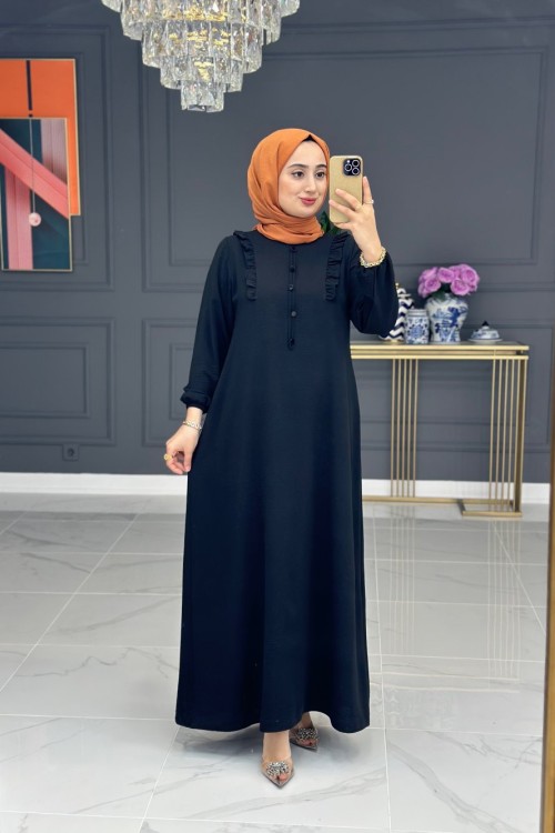 Zarif elbise - siyah