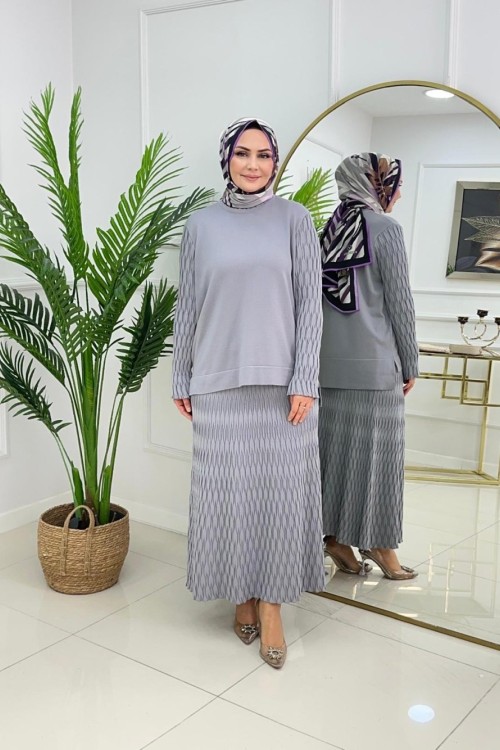 ADEN MERSERİZE TAKIM - GRİ