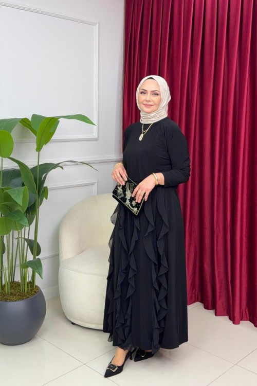 ALAZ ETEKLİ TAKIM - SİYAH