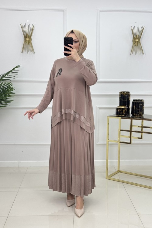 AYTÜL ETEKLİ TAKIM-CAMEL