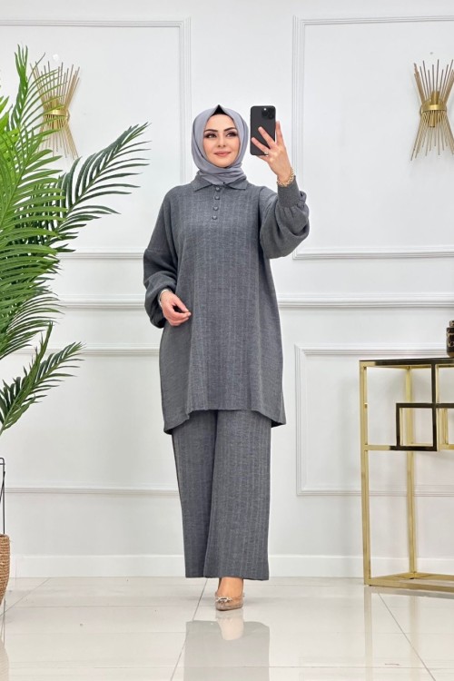 BALON KOL ZARİF TAKIM-ANTRASİT