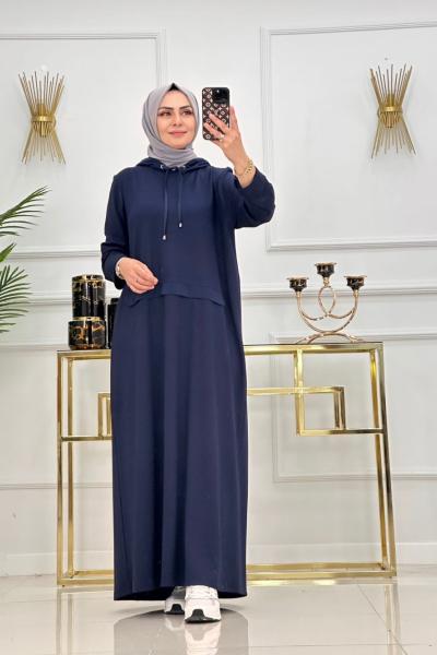 BANU ELBİSE-LACİVERT