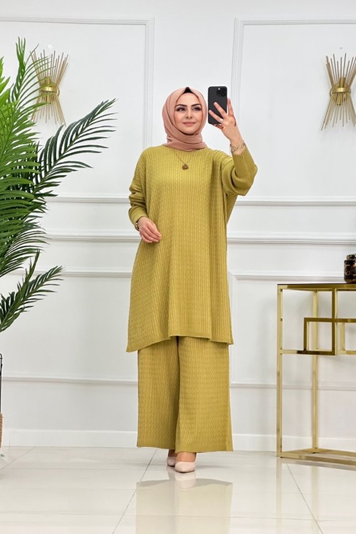 BATTAL TRİKO TAKIM-YAĞ YEŞİLİ