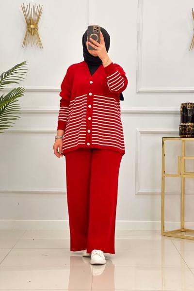 BELGİN TRİKO TAKIM-KIRMIZI