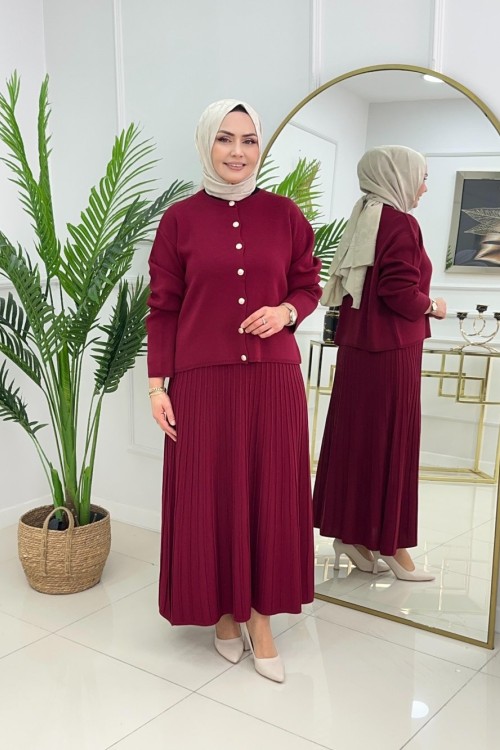 BENGÜ ETEKLİ TAKIM - BORDO