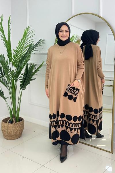 BERFİN ELBİSE-CAMEL