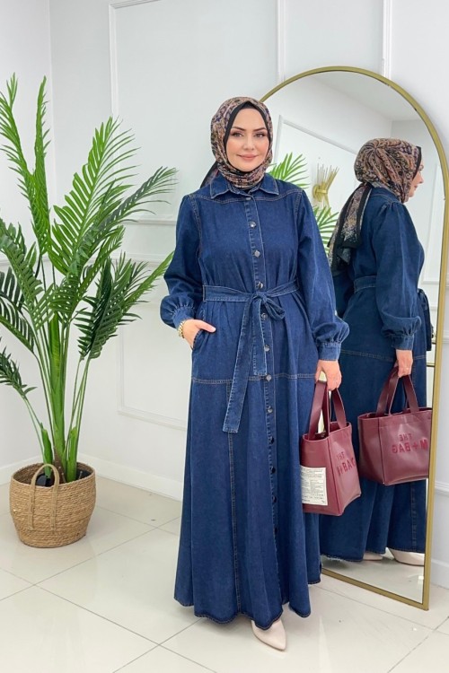 BERRAK ELBİSE - LACİVERT