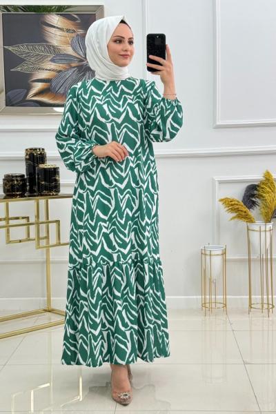 ÇİĞDEM ELBİSE-YEŞİL