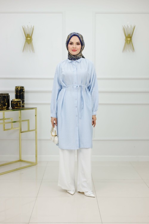 ÇİLEK GÖMLEK - MAVİ